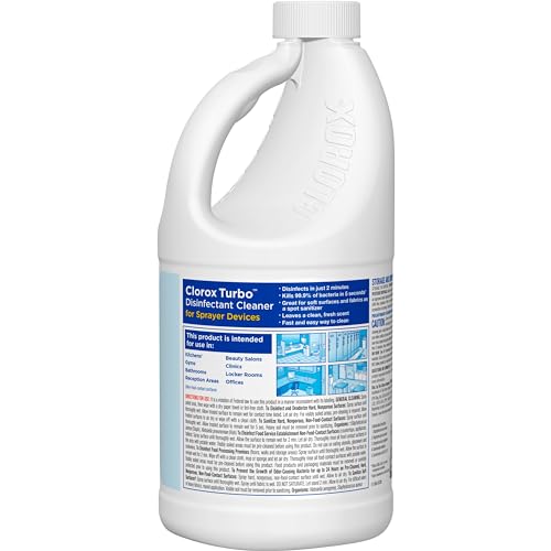 Buy now Turbo Disinfectant Cleaner for Sprayer Devices, Bleach-Free, Kills Cold and Flu Viruses and COVID-19 Virus, 64 Fluid Ounces at indiglob india