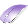 Rechargeable Bluetooth Mouse for MacBook/MacBook air/Pro/iPad, Wireless Mouse for Laptop/Notebook/pc/iPad/Chromebook (Rose Gold) - Purple