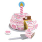 Buy now Melissa & Doug Triple-Layer Party Cake Wooden Play Food Set - Birthday Cake Pretend Food Play Set for Toddlers, Kids Ages 3+ at indiglob india