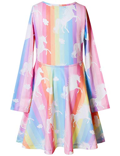Buy now Long Sleeve Unicorn Dresses for Girls Kids 10 11 Matching 18 inch American Doll at indiglob india
