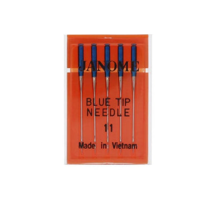 Buy now Janome Blue Tip Needles – Size 11 with Oversized Eye for All Janome Models (5-Pack) at indiglob india