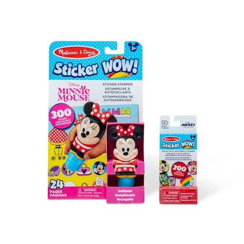 Buy now Melissa & Doug Sticker Wow!ƒ?› Disney Mickey Mouse Bundle: 24-Page Activity Pad, Stamper, 500 Stickers, Mini Pad, Arts and Crafts Fidget Toy Collectible Character at indiglob india