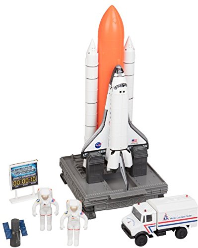 Buy now Space Shuttle And Toy Rocket Ship Set - 10 Piece Complex 39 Launch Site with Astronauts, Rockets, Space Shuttle, and Ground Vehicle - Measures 15" at indiglob india