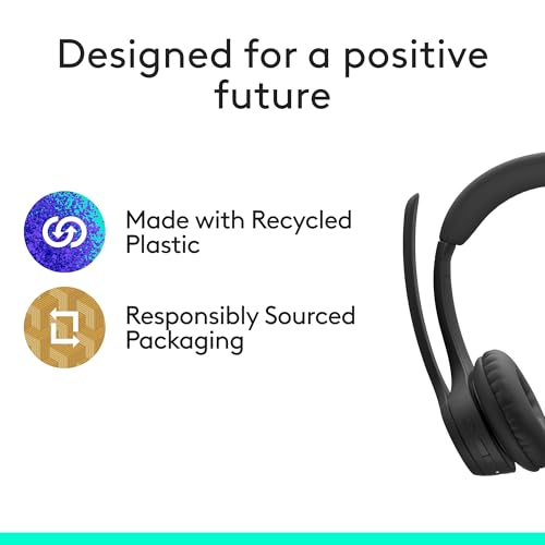 Buy now Logitech Zone 305 for Business, Wireless Bluetooth Headset with Microphone, Native Bluetooth, for Microsoft Teams, Compatible with Windows, Mac, Chrome, Linux, iOS, iPadOS, Android at indiglob india