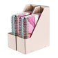 Buy now SUIN 2 Pack Magazine-Holders Magazine File-Organizer-Boxes Sturdy Cardboard Magazine File Folder-Holder for Home/Office Desk Organizer and Decor, Pack of 2, PH201 (Natural Pink) at indiglob india