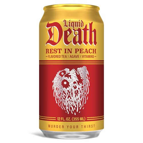 Buy now Liquid Death Iced Tea - Blueberry Buzzsaw (Blueberry-Flavored Black Tea), Less Sugar*, Boost of Caffeine, B Vitamins, No Artificial Sweeteners, 12 Fl Oz (Pack of 12) at indiglob india