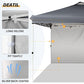 Buy now LAUSAINT HOME 10x10 Instant SunWall for Gazebo Pop up Canopy, 1 Pack Sidewall with Removable Velcro Straps for Outdoor Canopies Tent，UV30+ (Gray) at indiglob india