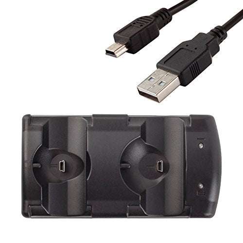 Buy now VSEER PS3 Controller Charging Dock Charging Station 2 in 1 with LED Light Indicator Compatible for Original PS3/MOVE Controller, Black at indiglob india