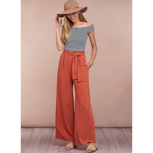 Buy now Simplicity US8605A Easy to Sew Women's Skirts and Loose Fitting Pants Sewing Patterns, Sizes 6-24 at indiglob india