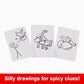 Buy now Mattel Games Pictionary Adults Only Party Drawing Game with Silly Sketches & NSFW Clue Cards, Boards, Markers & Sand Timer at indiglob india