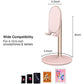 Bright Stone Phone Stand for Desk, Adjustable Cell Phone Holder for Desk, Compatible with 4"-12.9" Phones/Tablet/iPhone/iPad/Switch (Pink)
