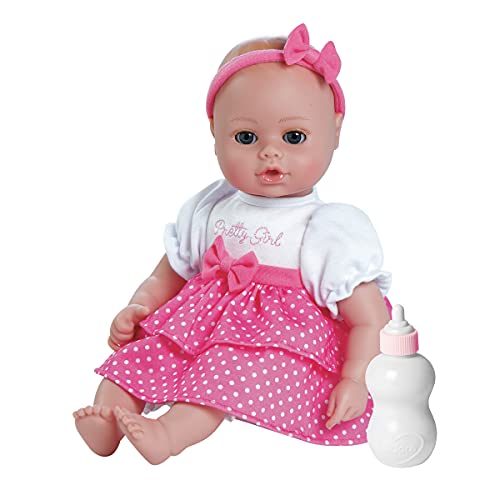 Buy now ADORA Playtime Baby Pretty Girl Vinyl 13 Girl Weighted Washable Cuddly Snuggle Soft Toy Play Doll Gift Set with Open/Close Eyes for Children 1+ Includes Bottle at indiglob india