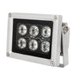 Buy now Infrared Illuminator, 850nm 6 LEDs 130 Feet 60 Degree Wide Angle IR Illuminator for Night Vision,Waterproof LED Infrared Light for CCTV Camera, Security Camera, No Power Adapter at indiglob india