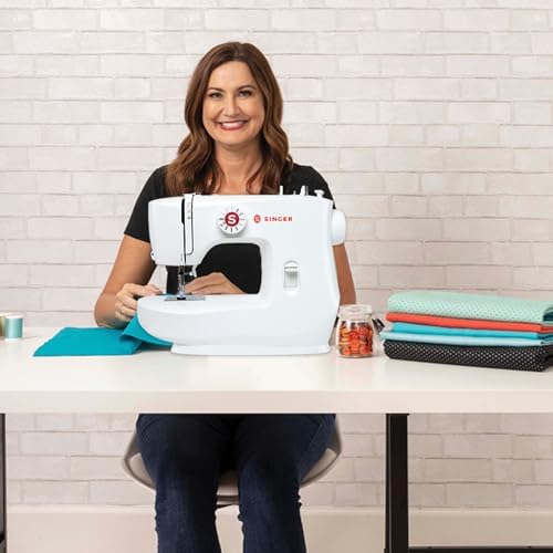Buy now SINGER MX60 Lightweight & Portable Sewing Machine with Accessory Kit & Foot Pedal | 57 Stitch Applications, LED Light & 4-step Buttonhole | Great for Crafts & Mending at indiglob india