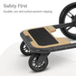 Buy now UPPAbaby Piggyback Ride-Along Board for Cruz Stroller Models 2015-2019 - Quick Attachment for Children to Stand + Stroll - 55 lbs. Weight Capacity,Black/Brown at indiglob india
