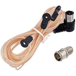 Superbat FM Antenna Dipole Antenna Indoor 75 Ohm with F Type Male Connector for Yamaha Sony Bose Natural Sound Stereo Receiver