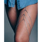 Buy now Sexy Thigh Chains Jewelry Silver Rhinestone Bikini Body Jewelry Layered Leg Chain Party for Women and Girls at indiglob india