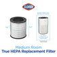 Buy now Clorox Medium Room Air Purifier True HEPA Replacement Filter, 1,000 Sq. Ft. Capacity, Removes 99.97% of Allergens up to 0.1 Micron, Compatible with 11030 & 11031, 1 Count (12030) at indiglob india