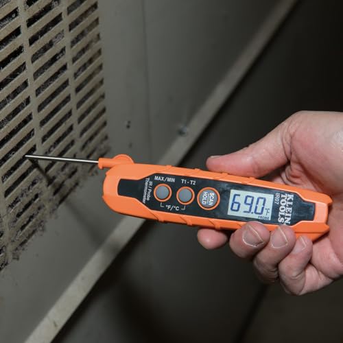 Buy now Klein Tools IR07 Dual Infrared (IR) and Probe Pocket Size LCD Digital Thermometer at indiglob india