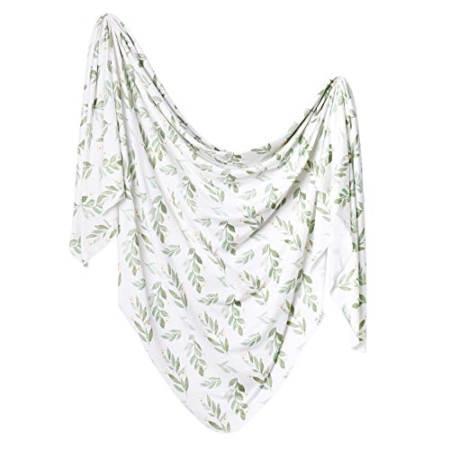 Buy now Copper Pearl Large Premium Knit Baby Swaddle Receiving Blanket Fern at indiglob india