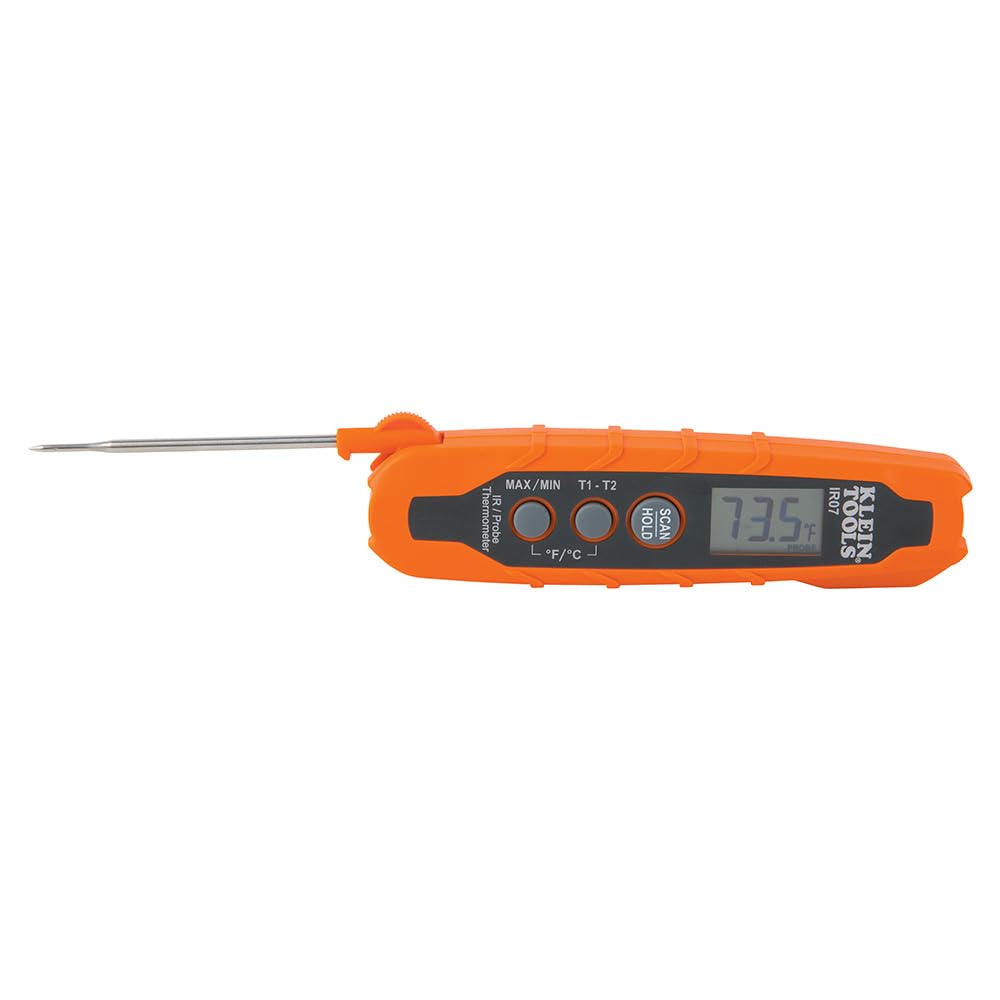 Buy now Klein Tools IR07 Dual Infrared (IR) and Probe Pocket Size LCD Digital Thermometer at indiglob india