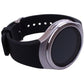 Buy now ECSEM Large Silicone Replacement Wristbands Compatible with Samsung Gear S2 SM-R720 SM-R730 Smartwatch - Gear S2 Band/Strap - Black at indiglob india