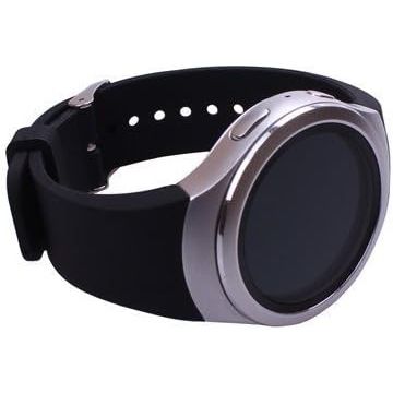 Buy now ECSEM Large Silicone Replacement Wristbands Compatible with Samsung Gear S2 SM-R720 SM-R730 Smartwatch - Gear S2 Band/Strap - Black at indiglob india