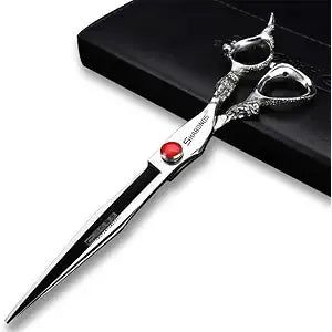7" 7.5" 8"9" Professional Hairdressing Scissors Barber Salon Hair Cutting Dragon Shears (Large). (7 inch—A)