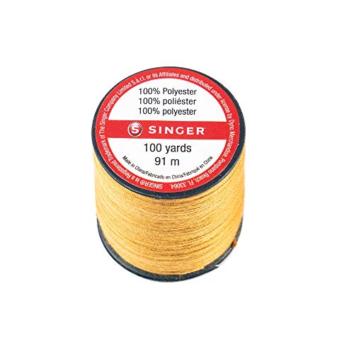 Buy now SINGER 67120 Blue Jean Thread, 100 Yards, Old Gold at indiglob india