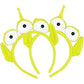 2 PC Alien Headband Adult, Alien Headbands Three-eyed Headband Monster Toy Plush Headwear Hat Accessories for Party Girls and Children