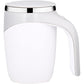 Automatic Magnetic Stirring Coffee Cup, 380ml Auto Self Stirring Coffee Mug Stainless Steel Cup Electric Smart Mug, Rotating Office Travel Mixing Cup for Hot Chocolate Cocoa Milk Latte Tea,White