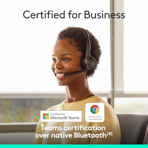 Buy now Logitech Zone 305 for Business, Wireless Bluetooth Headset with Microphone, Native Bluetooth, for Microsoft Teams, Compatible with Windows, Mac, Chrome, Linux, iOS, iPadOS, Android at indiglob india