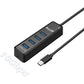 SmartQ H302S USB 3.0 Hub, 4-Port USB Expander with 2ft Long Cable, High-Speed Data Transfer, Compatible with Laptop, PC, Mac, Printer, External HDD