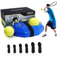 Buy now Tennis Trainer Rebound Ball with Strong Non-slip Mat, Portable Solo Tennis Training Equipment for Kids/Adults, 6 Cords & 2 Balls for Replacement at indiglob india