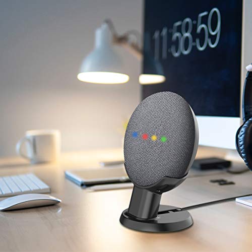 Buy now SPORTLINK Pedestal for Nest Mini (2nd Gen) and Google Home Mini (1st Generation) Improves Sound Visibility and Appearance - A Must Have Mount Holder Stand for Nest Mini (2nd Gen)/ Google Mini (Black) at indiglob india