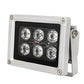 Buy now Infrared Illuminator, 850nm 6 LEDs 130 Feet 60 Degree Wide Angle IR Illuminator for Night Vision,Waterproof LED Infrared Light for CCTV Camera, Security Camera, No Power Adapter at indiglob india