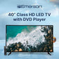 Buy now Emerson ETD-4050 40" Class LED HDTV with Built-in DVD Player, 1080p Full HD, HDMI/USB Inputs, Digital Tuner, Slim Design, Wall Mountable, Energy Efficient, and Parental Control Features at indiglob india