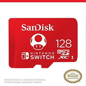 SanDisk 128GB microSDXC Card, Licensed for Nintendo-Switch - Made for Nintendo-Switch 1, OLED, and Lite - SDSQXAO-128G-GNCZN