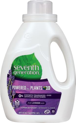 Buy now Seventh Generation Liquid Laundry Detergent, Fresh Lavender scent, 50 oz, 33 loads (Packaging May Vary) at indiglob india
