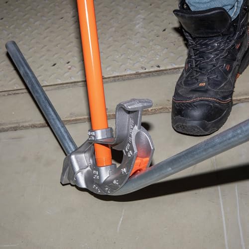 Buy now Klein Tools 51607 Aluminum Conduit Bender Full Assembly, 3/4-Inch EMT, 1/2-Inch Rigid, Wide Foot Pedal, Benchmark Symbols and Angle Setter at indiglob india