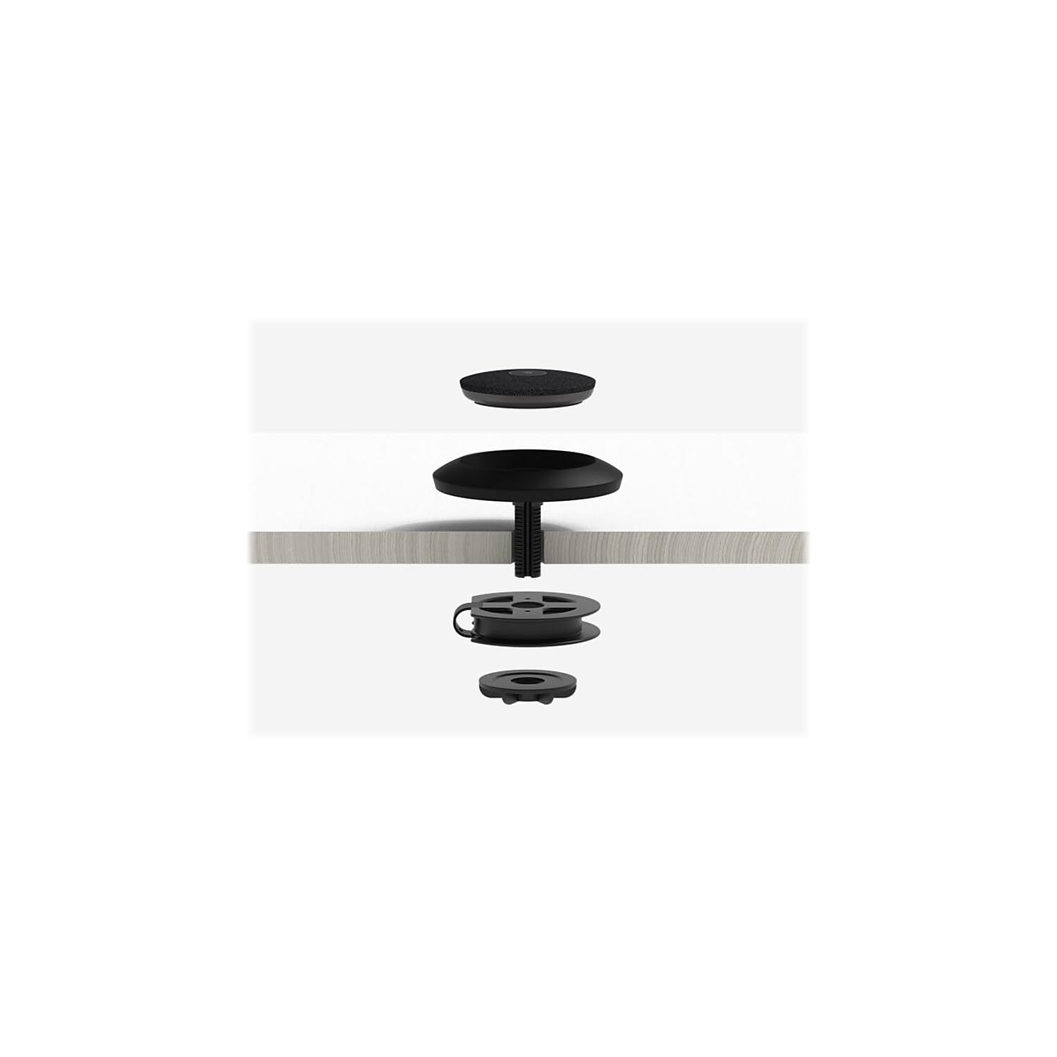 Buy now LOGITECH VC Logitech Microphone Desktop Mount - Matte Black (952-000002) at indiglob india