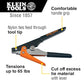 Buy now Klein Tools 86570 Tie Tensioning Tool, for Ties Rated at 120 to 250-Pound, Supplies up to 65-Pound of Tension, Handle Grips for Comfort at indiglob india