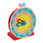 Buy now Melissa & Doug Turn & Tell Wooden Clock - Educational Toy with 12+ Reversible Time Cards at indiglob india