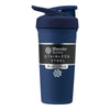 BlenderBottle Strada Shaker Cup Insulated Stainless Steel Water Bottle with Wire Whisk, 24-Ounce, Black - Strada Flip