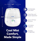 Buy now Vicks Mini Filter Free Cool Mist Humidifier, Small Room ƒ?? Variable Mist Control ƒ?? Works with Vicks VapoPads at indiglob india