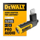 Buy now DEWALT Heavy Duty 3.5mm to Lightning Adapter, 90Degree L Connector Female to 3.5mm Male Headphone Jack Adapter for iPhone, Compatible Lightning to 3.5 mm Headphone Jack Adapters, Adapts Legacy Devices at indiglob india
