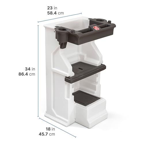 Buy now Step2 Mobile Helper, Toddler Step Stool & Tower Stand, Adjustable Height & Built-in Storage, Non-Slip Feet, Includes Safety Bar, Easy Wipe Down, for Kids 1.5+ Years Old at indiglob india