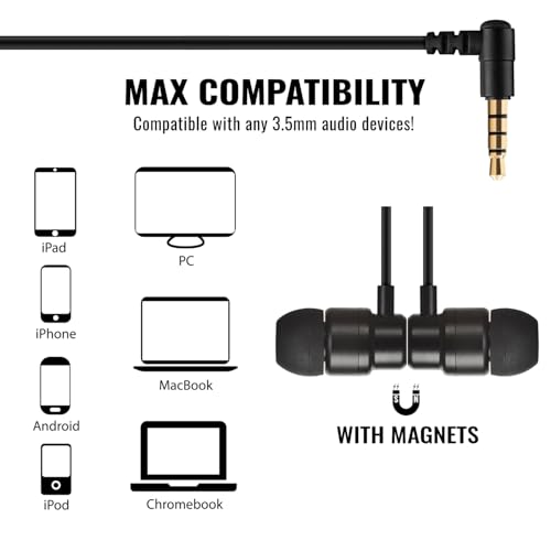 Buy now UliX Rider Wired Earbuds in-Ear Headphones, Earphones with Microphone, 5 Years Warranty, with Anti-Tangle Cable, Ear Buds for iPhone, iPad, Samsung, School Students, Kids, Women, Small Ears at indiglob india