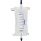Easy-Tap Leg Bag Urinary Drainage Bag, 1000ml, Anti-Reflux Valve, Cloth Straps, Easy Flip Drain (Pack of 3)