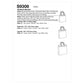 Buy now Simplicity Unlined Tote Bag Packet, Code 9308 Sewing Pattern, One Size, White, (SS9308OS) at indiglob india